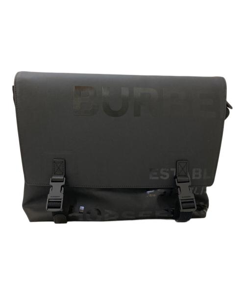 BURBERRY（バーバリー）BURBERRY (バーバリー) ホースフェリープリントメッセンジャーバッグ ブラックの古着・服飾アイテム