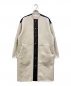 allurevilleアルアバイル）の古着「ノーカラー ボアリバーシブルコート」｜ベージュ