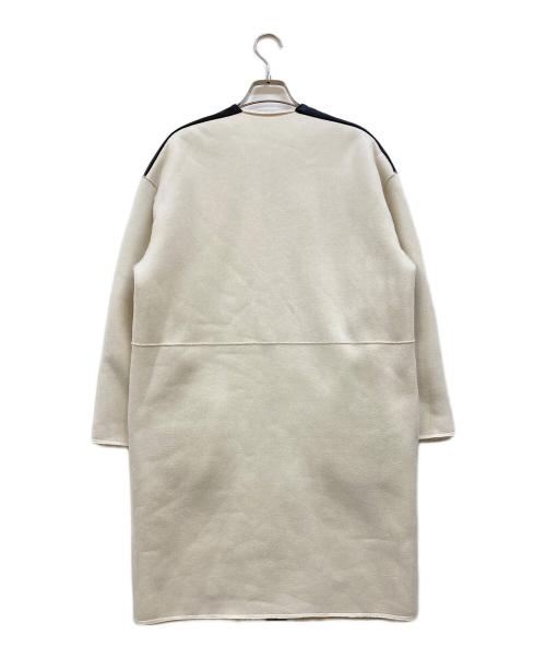 allureville（アルアバイル）allureville (アルアバイル) ノーカラー ボアリバーシブルコート ベージュ サイズ:1の古着・服飾アイテム