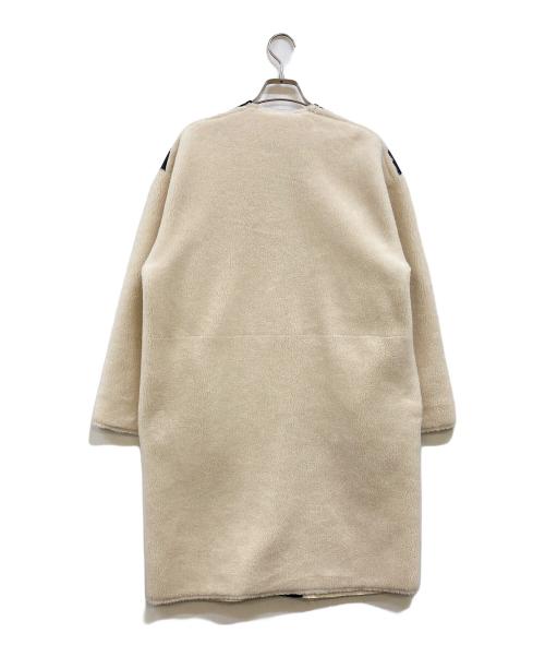 allureville（アルアバイル）allureville (アルアバイル) ノーカラー ボアリバーシブルコート ベージュ サイズ:1の古着・服飾アイテム