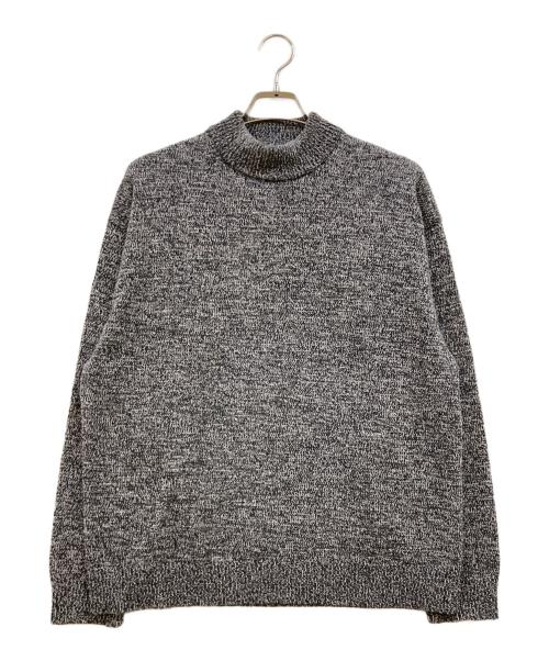 ATON（エイトン）ATON (エイトン) BABY WOOL MOULINE/モックネックセーター グレー サイズ:04の古着・服飾アイテム