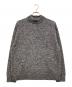 ATON（エイトン）の古着「BABY WOOL MOULINE/モックネックセーター」｜グレー
