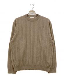 ATON（エイトン）の古着「SUPER LIGHT WOOL RANDOM RIB SWEATER」｜ブラウン
