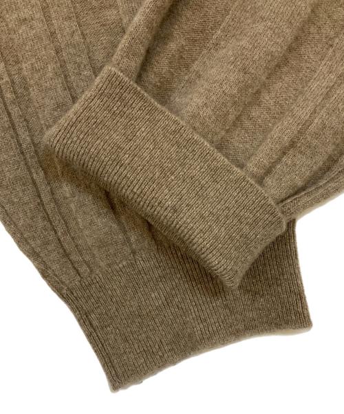 ATON（エイトン）ATON (エイトン) SUPER LIGHT WOOL RANDOM RIB SWEATER ブラウン サイズ:04の古着・服飾アイテム