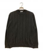 ATONエイトン）の古着「SUPER LIGHT WOOL RANDOM RIB SWEATER」｜ブラウン