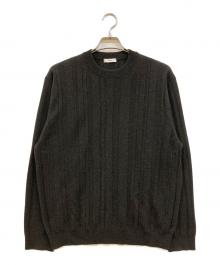 ATON（エイトン）の古着「SUPER LIGHT WOOL RANDOM RIB SWEATER」｜ブラウン