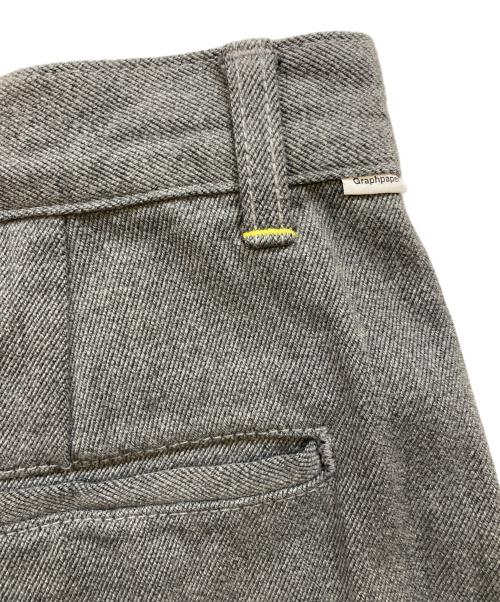 Graphpaper（グラフペーパー）Graphpaper (グラフペーパー) Colorfast Denim Two Tuck Pants グレー サイズ:1の古着・服飾アイテム