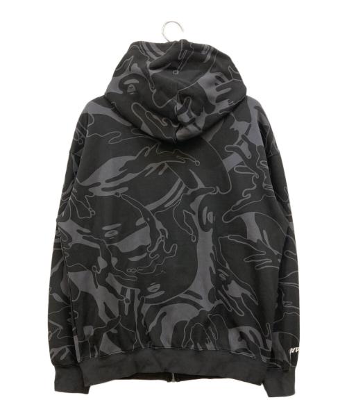Aape BY A BATHING APE（エーエイプ バイ アベイシングエイプ）AAPE BY A BATHING APE (エーエイプ バイ アベイシングエイプ) NOW CLOVER ZIP UP HOODIE ブラック サイズ:XLの古着・服飾アイテム