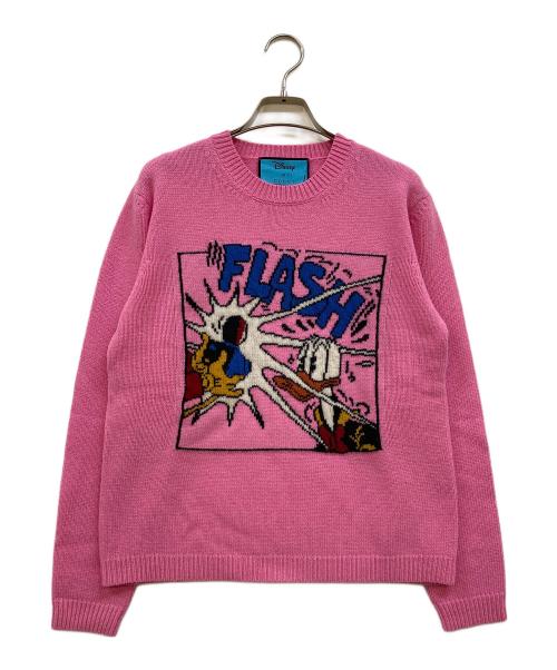GUCCI（グッチ）GUCCI (グッチ) Disney (ディズニー) Donald Duck Sweater ピンク サイズ:165/(S)の古着・服飾アイテム