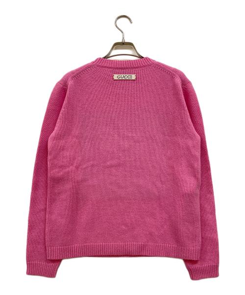 GUCCI（グッチ）GUCCI (グッチ) Disney (ディズニー) Donald Duck Sweater ピンク サイズ:165/(S)の古着・服飾アイテム