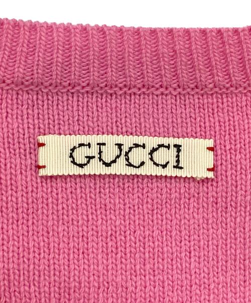 GUCCI（グッチ）GUCCI (グッチ) Disney (ディズニー) Donald Duck Sweater ピンク サイズ:165/(S)の古着・服飾アイテム