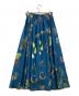 CABaN (キャバン) シルク ボタニカルプリントロングスカート ブルー サイズ:F：25000円