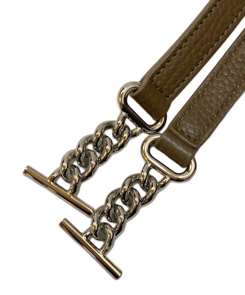 michino PARIS（ミチノ パリ）MICHINO PARIS (ミチノ パリ) Lutece nano 2WAYレザーショルダーバッグ トープの古着・服飾アイテム