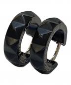 DIESELディーゼル）の古着「フープブラックピアス」｜ブラック