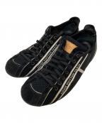 LOUIS VUITTONルイ ヴィトン）の古着「サイドライン テープロゴ ロープロファイルスニーカー」｜ブラック×ホワイト