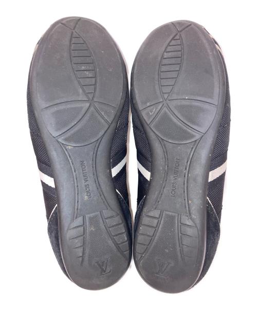 LOUIS VUITTON（ルイ ヴィトン）LOUIS VUITTON (ルイ ヴィトン) サイドライン テープロゴ ロープロファイルスニーカー ブラック×ホワイト サイズ:6 1/2の古着・服飾アイテム