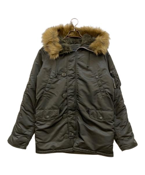 ALPHA INDUSTRIES（アルファインダストリーズ）ALPHA INDUSTRIES (アルファインダストリーズ) N3-Bフライトジャケット グリーン サイズ:Mの古着・服飾アイテム