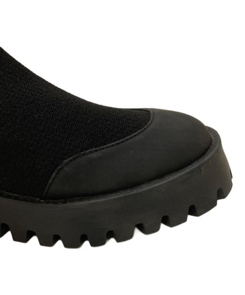 emmi atelier（エミアトリエ）emmi atelier (エミアトリエ) ecoロングニットブーツ ブラック サイズ:25㎝の古着・服飾アイテム