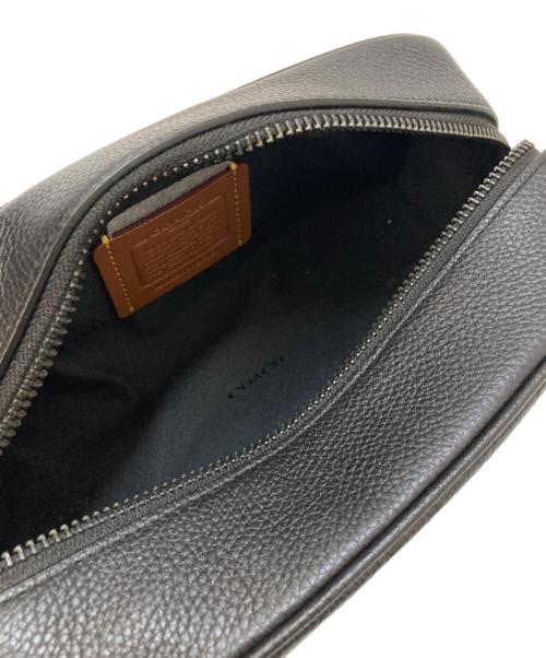 COACH（コーチ）COACH (コーチ) Travel Kit レザーポーチ ブラックの古着・服飾アイテム