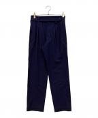 ISSEY MIYAKEイッセイミヤケ）の古着「サイドリブ1タックトラウザーパンツ」｜ネイビー