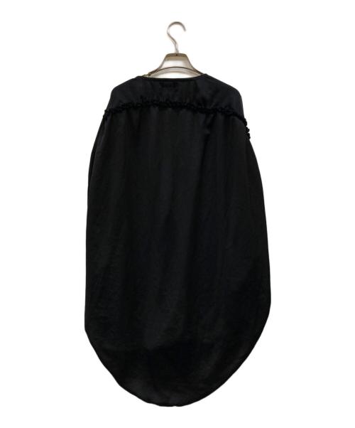 24 ISSEY MIYAKE（24 イッセイミヤケ）24 ISSEY MIYAKE (24 イッセイミヤケ) デザインカットソー ブラック サイズ:2の古着・服飾アイテム