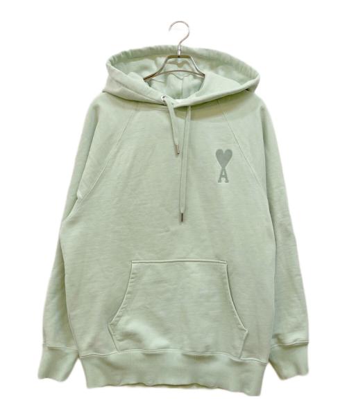 AMI Alexandre Mattiussi（アミアレクサンドルマテュッシ）AMI Alexandre Mattiussi (アミアレクサンドルマテュッシ) 刺繍パーカー グリーン サイズ:Lの古着・服飾アイテム