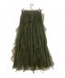 HARE (ハレ) シアープリーツフリルスカート オリーブ サイズ:F 未使用品：6000円