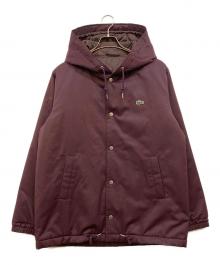 LACOSTE（ラコステ）の古着「中綿フードコーチジャケット」｜レッド