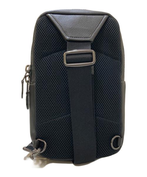 COACH（コーチ）COACH (コーチ) シグネチャー ボディバッグ グレー×ブラックの古着・服飾アイテム