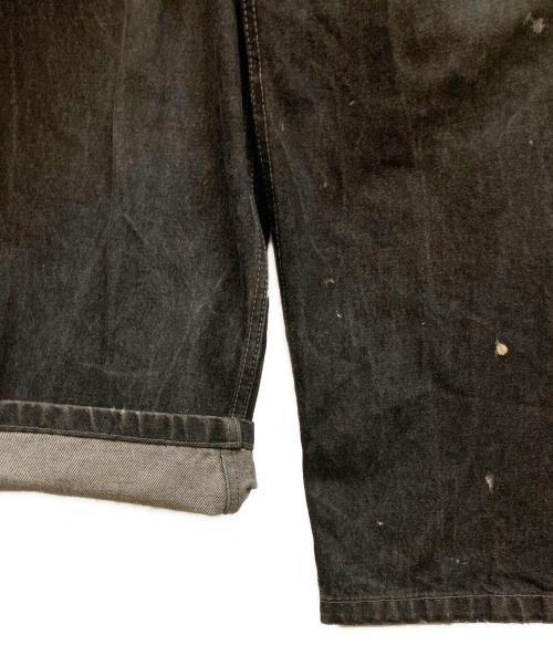 SOUTHPOLE（サウスポール）SOUTHPOLE (サウスポール) ペイント加工バギーデニムパンツ ブラック サイズ:34の古着・服飾アイテム