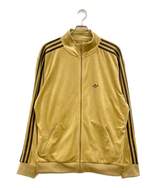 adidas（アディダス）adidas (アディダス) BECKENBAUER VELOUR TRACK jacket ゴールデンベージュ サイズ:Ｍの古着・服飾アイテム