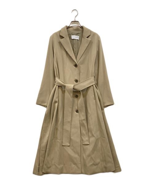 ETRE TOKYO（エトレトウキョウ）ETRE TOKYO (エトレトウキョウ) サイドスリットロングコート ベージュ サイズ:Sの古着・服飾アイテム
