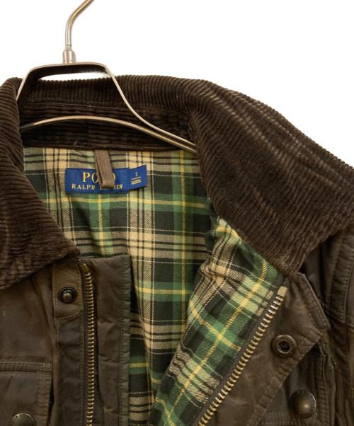 POLO RALPH LAUREN（ポロ・ラルフローレン）POLO RALPH LAUREN (ポロ・ラルフローレン) オイルドハンティングジャケット ブラウン サイズ:Sの古着・服飾アイテム