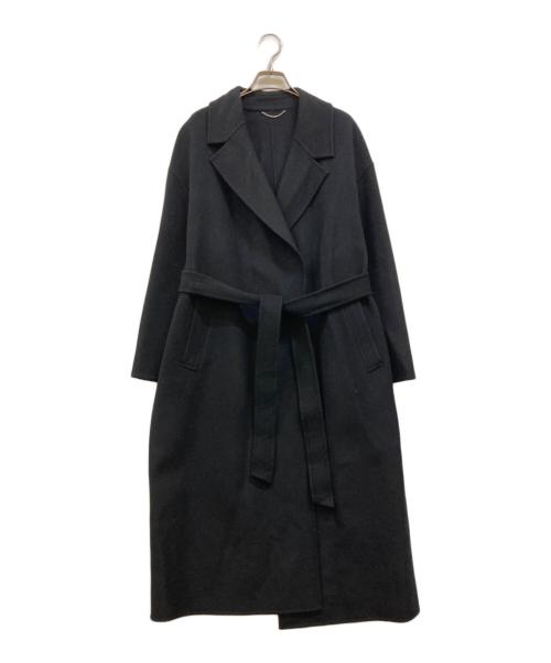 23区（ニジュウサンク）23区 (ニジュウサンク) MANTECO ウールリバーコート ブラック サイズ:38の古着・服飾アイテム