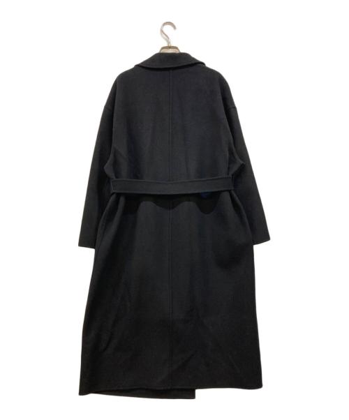 23区（ニジュウサンク）23区 (ニジュウサンク) MANTECO ウールリバーコート ブラック サイズ:38の古着・服飾アイテム