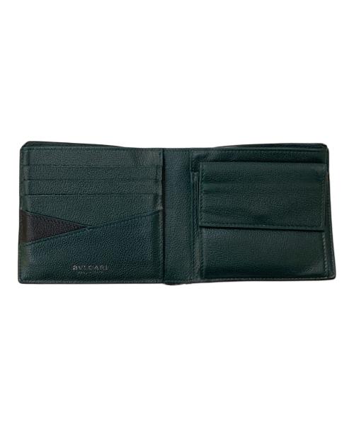 BVLGARI（ブルガリ）BVLGARI (ブルガリ) b-zero1 レザーコンパクトウォレット ブラックの古着・服飾アイテム