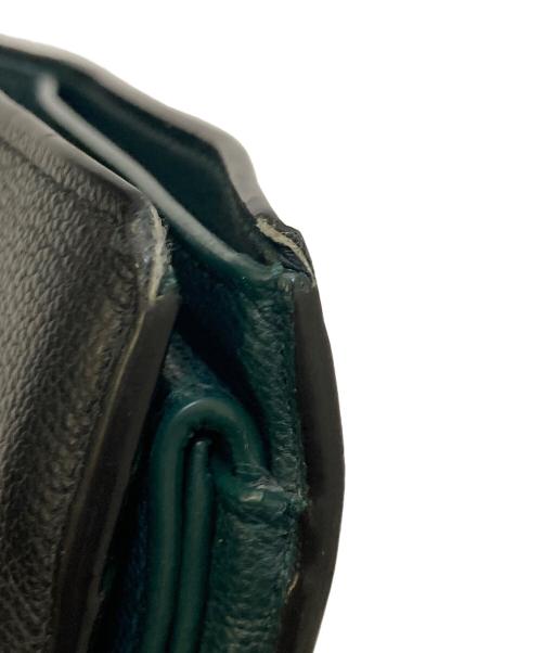 BVLGARI（ブルガリ）BVLGARI (ブルガリ) b-zero1 レザーコンパクトウォレット ブラックの古着・服飾アイテム