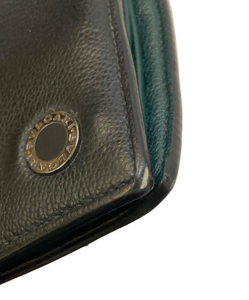 BVLGARI（ブルガリ）BVLGARI (ブルガリ) b-zero1 レザーコンパクトウォレット ブラックの古着・服飾アイテム