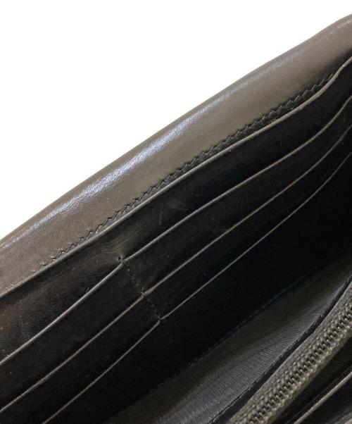 PRADA（プラダ）PRADA (プラダ) サークルロゴ レザーロングウォレット ブラックの古着・服飾アイテム