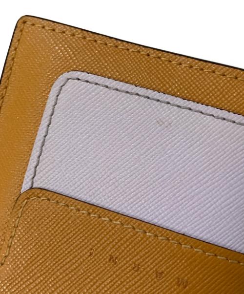 MARNI（マルニ）MARNI (マルニ) バイカラー 2つ折り財布 ブラウン×パープルの古着・服飾アイテム