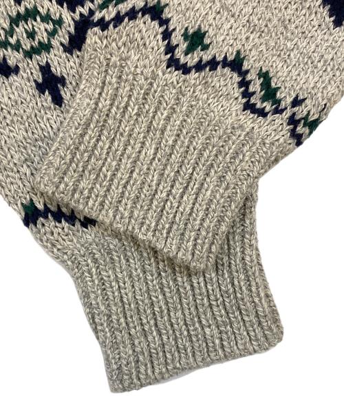 Great Land（グレートランド）Great Land (グレートランド) ノルディックセーター ネイビー×グレー サイズ:Lの古着・服飾アイテム