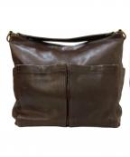 IL BISONTEイル ビゾンテ）の古着「レザーショルダーバッグ」｜ブラウン
