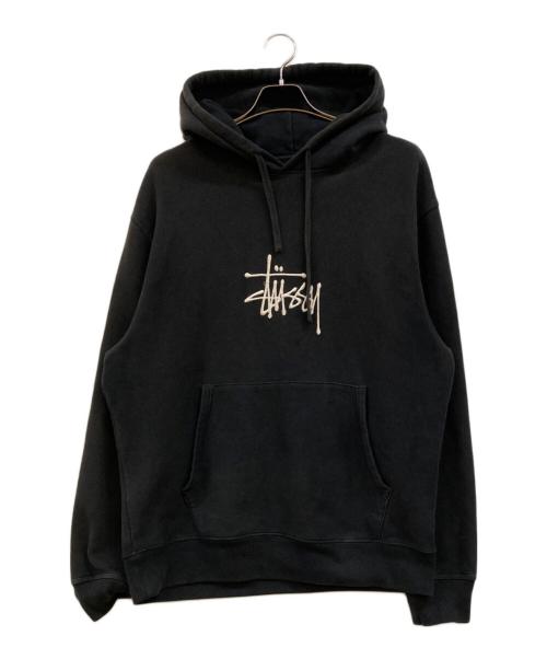 stussy（ステューシー）stussy (ステューシー) プルオーバーパーカー ブラック サイズ:Lの古着・服飾アイテム