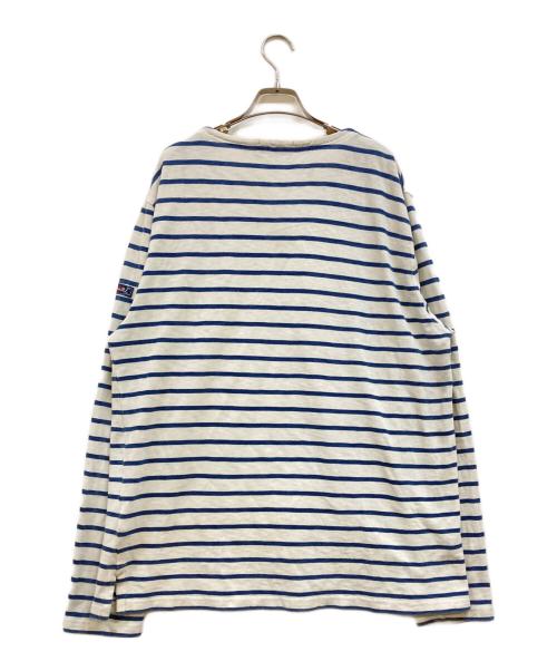 POLO RALPH LAUREN（ポロ・ラルフローレン）POLO RALPH LAUREN (ポロ・ラルフローレン) ストライプド ボートネック マリナーTシャツ ブルー×ホワイト サイズ:Lの古着・服飾アイテム