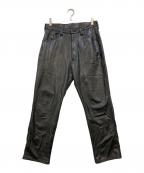 Wrangler×URBAN RESEARCH iDラングラー×アーバンリサーチアイディー）の古着「フェイクレザーパンツ」｜ブラック