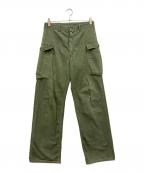US ARMYユーエスアーミー）の古着「M-43 HBT ミリタリーパンツ」｜カーキ