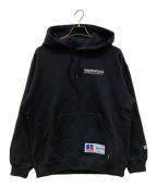 NEIGHBORHOOD×RUSSELL ATHLETICネイバーフッド×ラッセルアスレチック）の古着「コラボプルオーバーパーカー」｜ブラック
