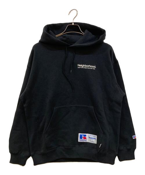 NEIGHBORHOOD（ネイバーフッド）NEIGHBORHOOD (ネイバーフッド) RUSSELL ATHLETIC (ラッセルアスレチック) コラボプルオーバーパーカー ブラック サイズ:Ｍの古着・服飾アイテム