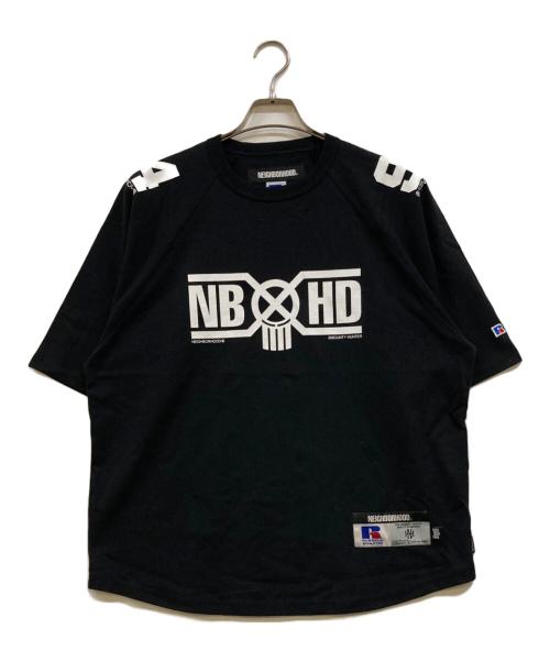 NEIGHBORHOOD（ネイバーフッド）NEIGHBORHOOD (ネイバーフッド) RUSSELL ATHLETIC (ラッセルアスレチック) BOUNTY HUNTER (バウンティハンター) CREWNECK SS ブラック サイズ:Ｍの古着・服飾アイテム