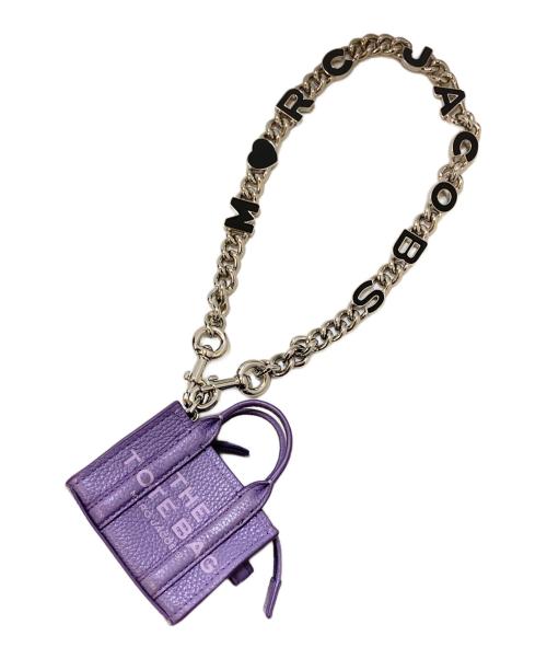 MARC JACOBS（マークジェイコブズ）MARC JACOBS (マークジェイコブズ) THE LEATHER NANO TOTE ラベンダーの古着・服飾アイテム
